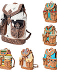 American Darling Hand Tooled Saddle Blanket Genuine Leather Women Bag Western Handbag Purse