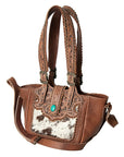 American Darling Hand Tooled Genuine Leather Women Bag Western Handbag Purse