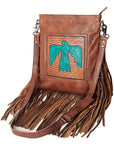 American Darling Hand Tooled Genuine Leather Women Bag Western Handbag Purse