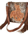 American Darling Hand Tooled Genuine Leather Women Bag Western Handbag Purse