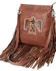 American Darling Hand Tooled Genuine Leather Women Bag Western Handbag Purse