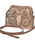 American Darling Hand Tooled Genuine Leather Women Bag Western Handbag Purse
