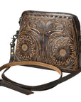 American Darling Hand Tooled Genuine Leather Women Bag Western Handbag Purse