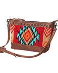American Darling Saddle Blanket Genuine Leather Women Bag Western Handbag Purse
