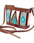 American Darling Saddle Blanket Genuine Leather Women Bag Western Handbag Purse