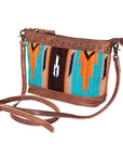 American Darling Saddle Blanket Genuine Leather Women Bag Western Handbag Purse