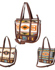 American Darling Tote Hand Tooled Saddle Blanket Genuine Leather women bag western handbag purse