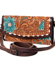 American Darling Wallet Hand Tooled Genuine Leather women bag western handbag purse