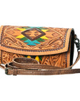 American Darling Wallet Hand Tooled Genuine Leather women bag western handbag purse