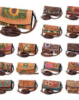 American Darling Wallet Hand Tooled Genuine Leather women bag western handbag purse