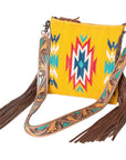 American Darling Hand Tooled Saddle Blanket Genuine Leather Women Bag Western Handbag Purse