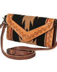 American Darling Hand Tooled Saddle Blanket Genuine Leather Women Bag Western Handbag Purse