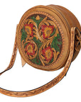 American Darling Hand Tooled Genuine Leather Women Bag Western Handbag Purse