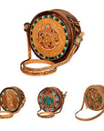 American Darling Hand Tooled Genuine Leather Women Bag Western Handbag Purse