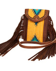 American Darling Hair On Genuine Leather Women Bag Western Handbag Purse
