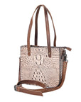 American Darling Tote Crocodile Embossed Genuine Leather Women Bag Western Handbag Purse