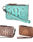 American Darling Crocodile Embossed Genuine Leather Women Bag Western Handbag Purse