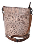 American Darling Crossbody Crocodile Embossed Genuine Leather Women Bag Western Handbag Purse