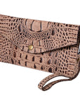 American Darling Crocodile Embossed Genuine Leather Women Bag Western Handbag Purse