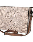 American Darling Crocodile Embossed Genuine Leather Women Bag Western Handbag Purse