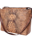 American Darling Crocodile Embossed Genuine Leather Women Bag Western Handbag Purse