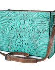 American Darling Crocodile Embossed Genuine Leather Women Bag Western Handbag Purse