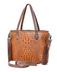 American Darling Crocodile Embossed Genuine Leather Women Bag Western Handbag Purse