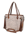 American Darling Crocodile Embossed Genuine Leather Women Bag Western Handbag Purse