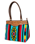 American Darling Tote Hand Tooled Saddle Blanket Genuine Leather Women Bag Western Handbag Purse