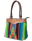 American Darling Tote Hand Tooled Saddle Blanket Genuine Leather Women Bag Western Handbag Purse
