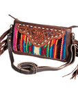 American Darling Small Crossbody Hand Tooled Saddle Blanket Genuine Leather Women Bag Western Handbag Purse