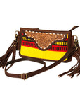 American Darling Small Crossbody Hand Tooled Saddle Blanket Genuine Leather Women Bag Western Handbag Purse