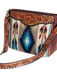 American Darling Large Crossbody Hand Tooled Saddle Blanket Genuine Leather Women Bag Western Handbag Purse