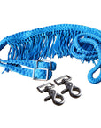 1" X 8Ft Hilason Braided Poly Barrel Horse Racing Reins Flat Grip Knots W/ Snaps