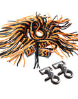 1" X 8Ft Hilason Braided Poly Barrel Horse Racing Reins Flat Grip Knots W/ Snaps