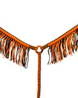 Horse Breast Collar Flat Braided Paracord With Fringes By Hilason