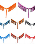 Horse Breast Collar Flat Braided Paracord With Fringes By Hilason
