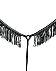 Hilason Horse Flat Braided Paracord Crystal Fringes Breast Collar