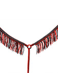 Hilason Horse Flat Braided Paracord Crystal Fringes Breast Collar