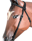 Horse Bridle Headstall Flat Braided Paracord Crystal Hilason