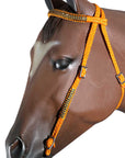 Horse Bridle Headstall Flat Braided Paracord Crystal Hilason