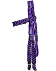 Horse Bridle Headstall Flat Braided Paracord Hilason