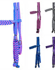 Horse Bridle Headstall Flat Braided Paracord Hilason