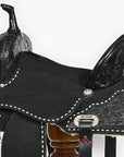 Hilason Western Horse Flex Tree Saddle American Leather Trail Barrel