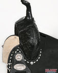Hilason Western Horse Flex Tree Saddle American Leather Trail Barrel