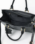 Never Mind Briefcase Genuine Leather Women Bag Western Handbag Purse