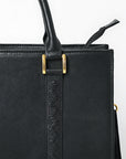 Never Mind Briefcase Genuine Leather Women Bag Western Handbag Purse