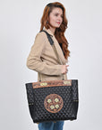 American Darling Tote Bag Beautifully Hand Tooled Leather women