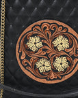 American Darling Tote Bag Beautifully Hand Tooled Leather women