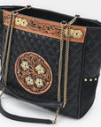 American Darling Tote Bag Beautifully Hand Tooled Leather women